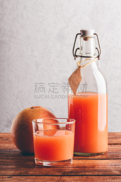 瓶子,水果,玻璃杯,柚子汁,垂直画幅,留白,素食,维生素,果汁,夏天