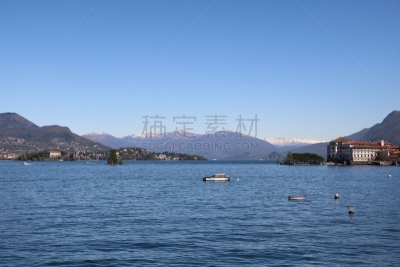 美丽岛艾索拉贝拉,马祖尔湖,风景,伊索拉,水,天空,度假胜地,水平画幅,无人,宫殿