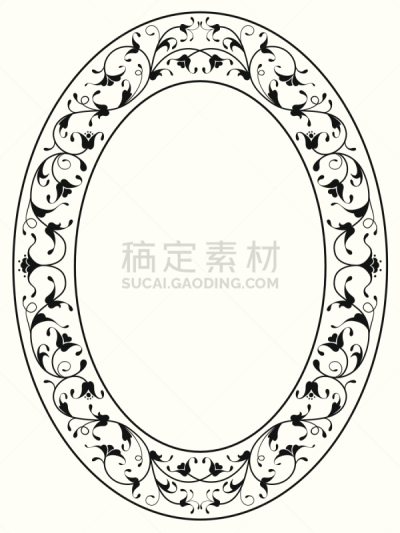 边框,花纹,黑色,东方人,洋葱花,椭圆形,藏书票,装饰镜板,华丽的,菜单