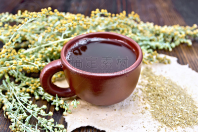 杯,茶,褐色,艾草,抗寄生虫药,苦艾酒,龙蒿,山艾树,蒿属,饮料