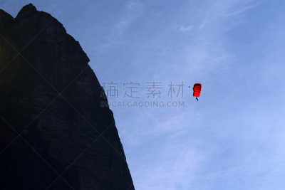 定点跳伞,挪威,天空,降落伞运动,风,水平画幅,户外,自由,高处,运动