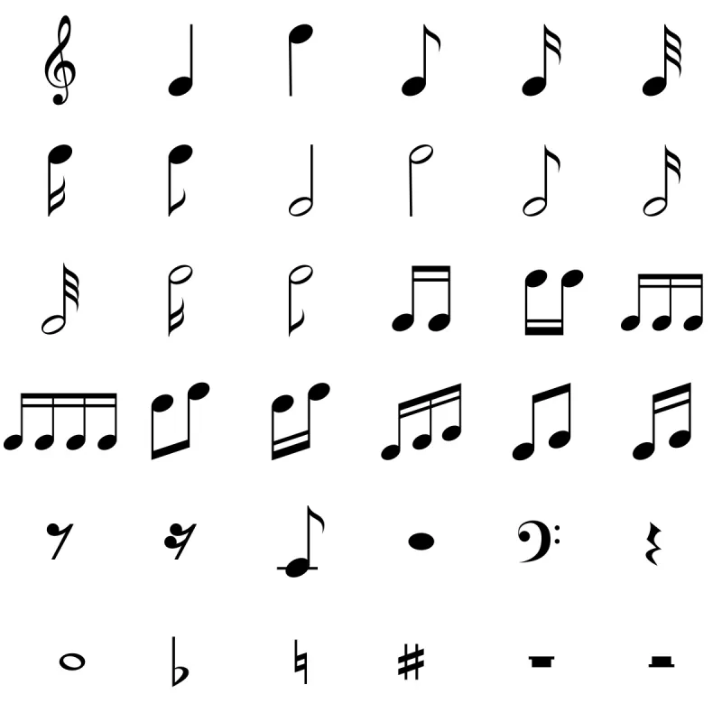 音符 音符图片 音符素材下载 稿定素材