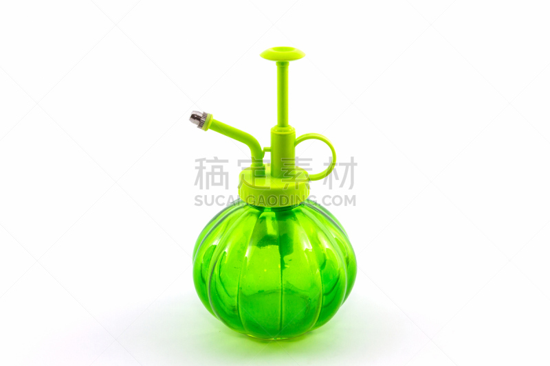 喷雾瓶,绿色,水平画幅,蓝色,白色背景,标签,塑胶,背景分离,女佣,把手