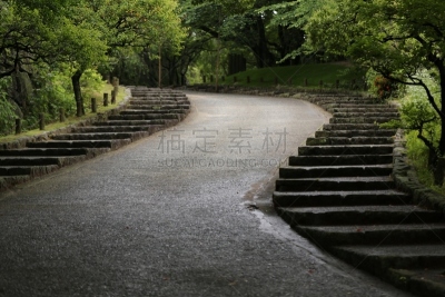 街道,圆石,祗园,灯笼,水平画幅,绿色,木制,日本,夏天,户外