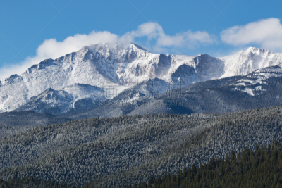 派克山峰国家森林,乌云,科罗拉多州,寒冷,云景,雪山,云,冬天,图像,雪
