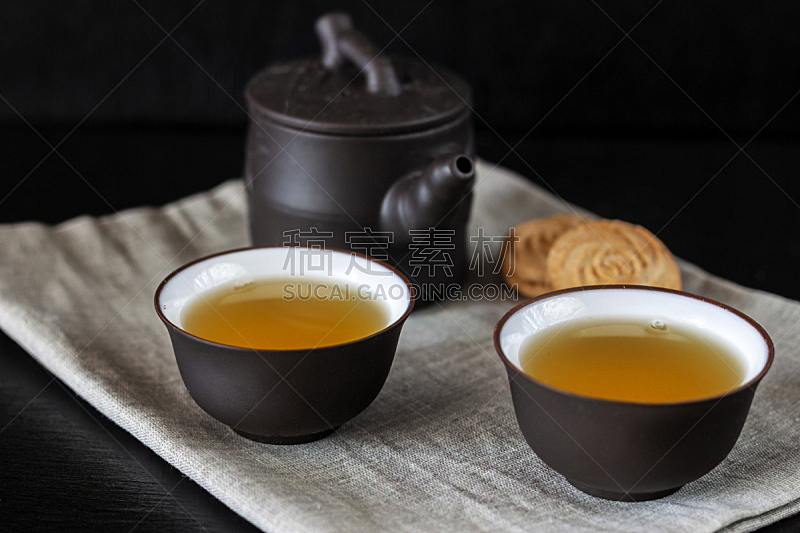 杯,茶壶,褐色,茶,饮料,简单,古董,马克杯,日本,东