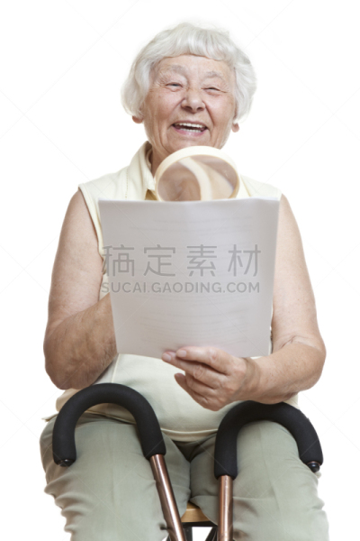 幸福,信函,老年女人,合同,垂直画幅,实验室报告,表格,读书,微笑