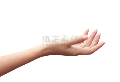 女人,手,仅一个女人,水平画幅,人,拿着,背景分离,仅成年人,部分