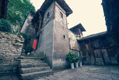 乡村,石材,贵州省,窗户,古董,旅游目的地,水平画幅,无人,建筑结构,巷