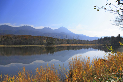 知床五湖,知床国家公园,知床半岛,自然,天空,水平画幅,地形,秋天,无人,日本