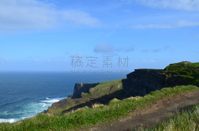 风景,爱尔兰共和国,自然美,莫赫断崖,巴伦国家公园,戈耳韦,图像,海洋,美,无人