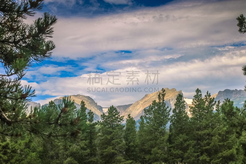 落基山国家公园,风景,山景城,徒步旅行,天空,美,水平画幅,云,山,无人