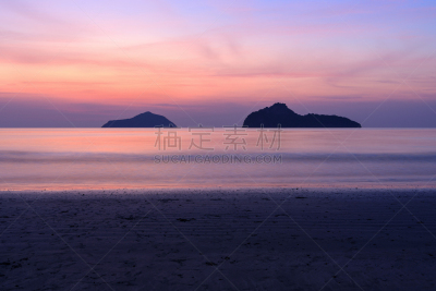 天空,泰国,海滩,巴蜀,自然美,仅成年人,美,水平画幅,沙子,无人
