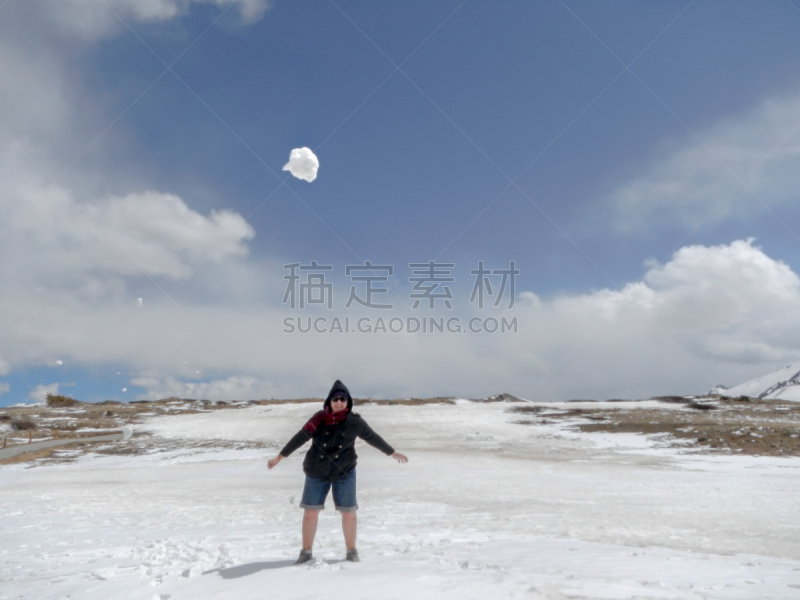 雪,进行中,天空,留白,褐色,洛矶山脉,水平画幅,高视角,撒瓦琪山脉,大陆分水岭