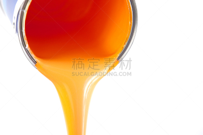 橙色,涂料,大桶,白色,分离着色,油漆罐,加仑,水平画幅,无人,墨水