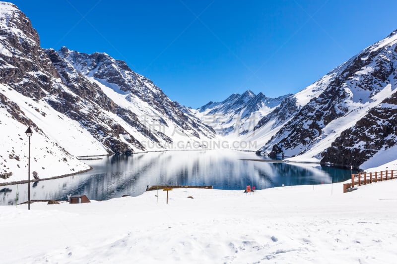 雪,智利,滑雪雪橇,晴朗,白昼,大量物体,南美,天空,度假胜地,水平画幅