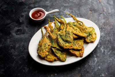菠菜,脆,清新,配方,香炸杂菜,下午茶,食品,马哈拉施特拉邦,图像,小吃