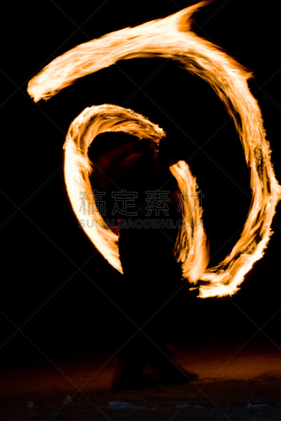 舞者,火,组图,舞火者,坎昆,垂直画幅,留白,休闲活动,纹理效果,夜晚