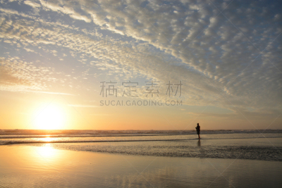 海滩,男人,杰克逊维尔,苦尽甘来,水平画幅,沙子,早晨,健康,夏天,周末活动