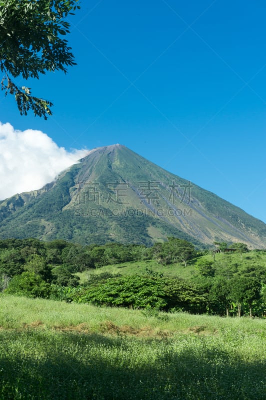 康塞普西翁,尼加拉瓜,火山,岛,看风景,马那瓜,加勒比海地区,自然,垂直画幅