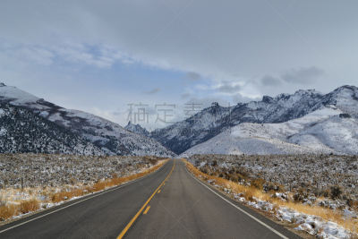 山,雪,峡谷,沙漠,高处,路,水平画幅,无人,街道,户外