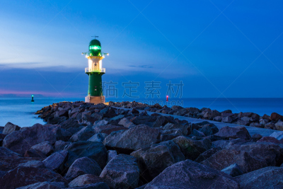 波罗的海,海岸线,德国,痣,水,天空,水平画幅,云,夜晚,无人