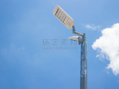 蓝色,街道,天空,灯开关,氙脉冲灯,卤素灯,水平画幅,能源,无人,巨大的