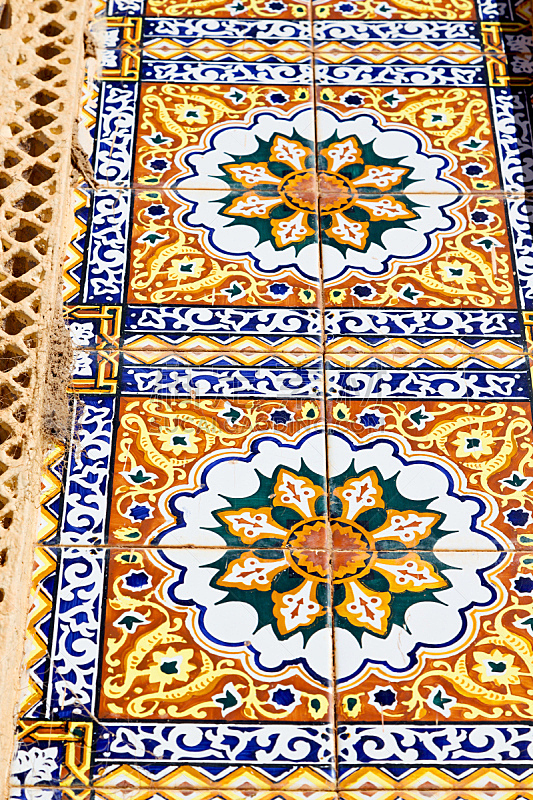 摩洛哥,成一排,抽象,非洲,垂直画幅,墙,几何形状,地毯,大门,建筑业