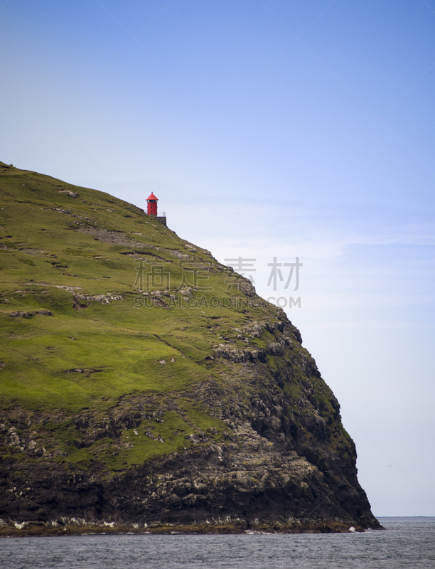 悬崖,灯塔楼,垂直画幅,岩石,无人,大西洋,建筑外部,户外,海洋,红色