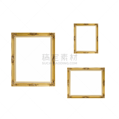 一个物体,边框,黄金,白色背景,分离着色,巴洛克式的管弦乐,文具盘,art deco风格,国际边境,过时的