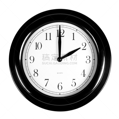 挂钟,钟,黑色,英文字母o,数字2,2点钟,石英,新的,时段,核对时间