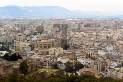 部分,伦敦城,alcazaba,太空魔窟,都市风景,水平画幅,古代,无人,城市,西班牙