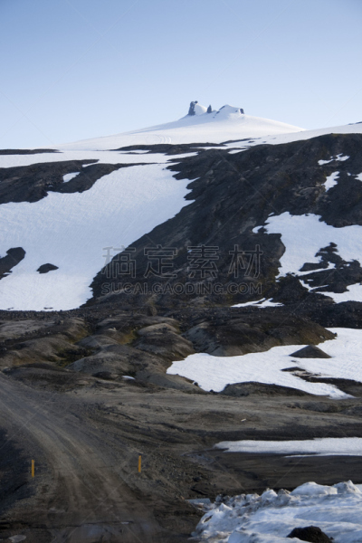冰河,火山,锡,volcanic scoria,斯奈费尔冰川,火山渣锥,死火山,西峡湾区,斯奈山半岛,冰岛中西部