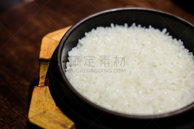 韩国,米,米饭沙拉,水平画幅,无人,晚餐,食品,盘子,摄影,煮熟