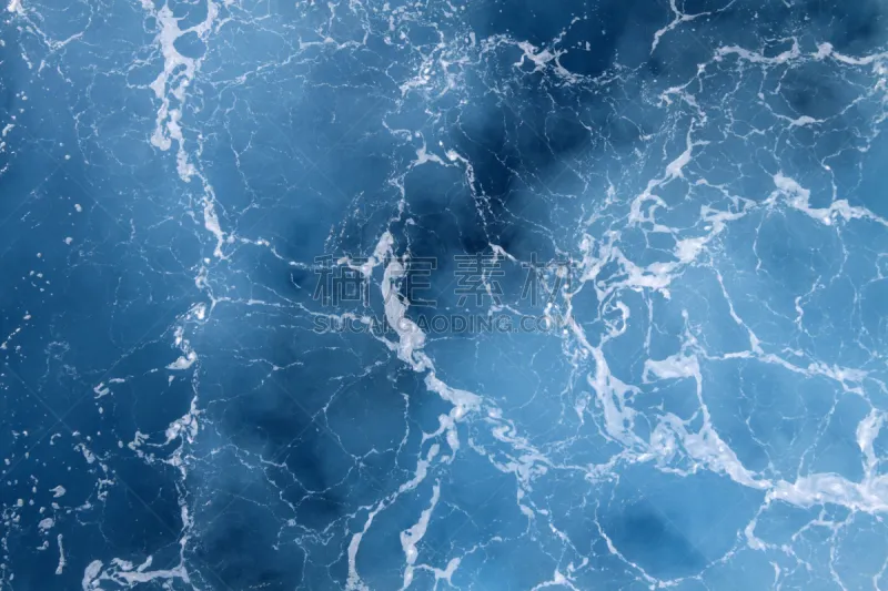 海洋 蓝色 深的 波浪 水面 满画幅 正上方视角 航拍视角 肥皂泡 水图片素材下载 稿定素材