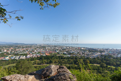城市,泰国,华欣,视角,水,天空,休闲活动,早晨,夏天,泡桐