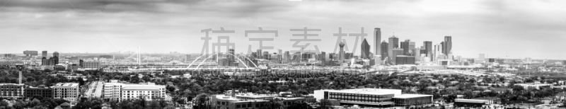 风景,城市天际线,南,第七街桥,市区,黑白图片,水平画幅,云,郊区,无人