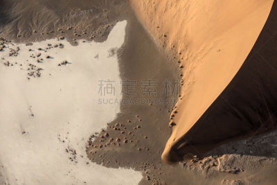 苏丝斯黎,在上面,纳米比亚,沙丘,抽象,摄像机拍摄角度,接力赛,瑟斯瑞姆,比例,橙色