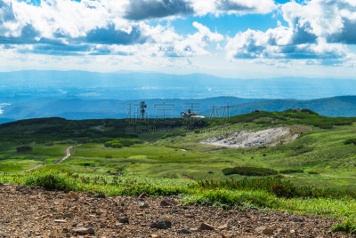 大雪山国家公园,北海道,高处,山,日本,风景,五只动物,平原,车站,旭岳火山