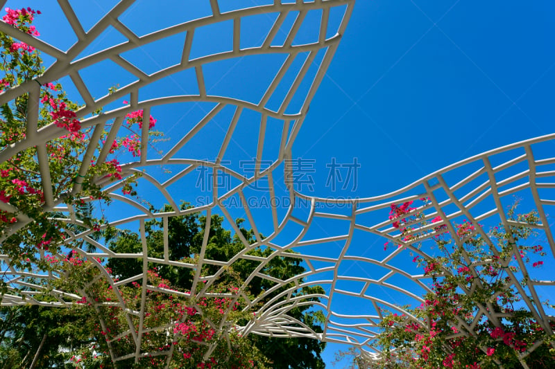 迈阿密海滩,林肯公墓,艺术装饰区,南部海滩,迈阿密,天空,度假胜地,水平画幅,无人,夏天