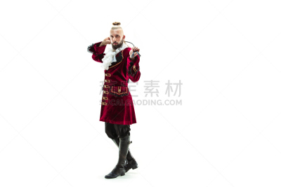 传统,衣服,中世纪时代,侯爵,古服装,青年男人,过时的,秘密,伪饰