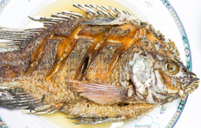 罗非鱼,餐具,自然,格子烤肉,水平画幅,无人,膳食,海产,泰国,盘子