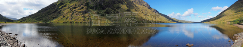 康尼马拉,山,天空,湖岸,水平画幅,地形,爱尔兰共和国,无人,全景,户外