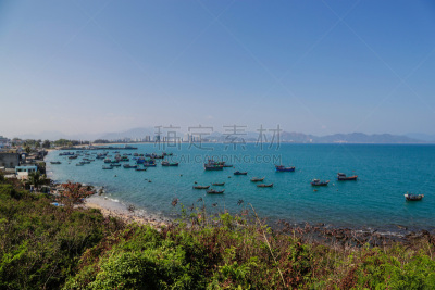 芽庄,越南,越南中部,水平画幅,无人,户外,海洋,游艇码头,海滩,河岸