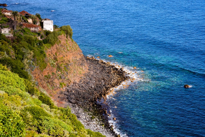 海滩,自然美,高架铁路铁轨,索科罗岛,水,悬崖,水平画幅,地形,沙子,无人