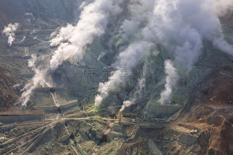 硫磺,火山,富士山,动作,风管,大涌谷,富士箱根伊豆国立公园,采石场,火山口,天空