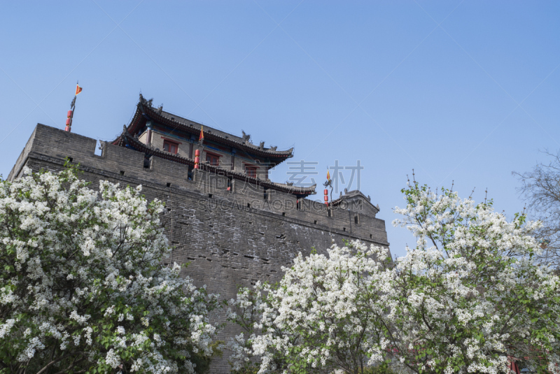 远古的,城墙,平衡折角灯,喜字,水平画幅,建筑,无人,亚洲,2015年,摄影