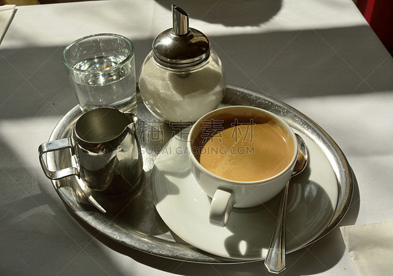 咖啡,早餐,水平画幅,无人,玻璃杯,餐馆,静物,菜单,饮用水,摄影