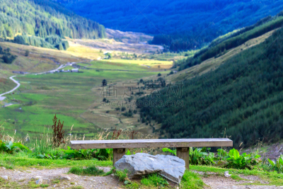 座位,看风景,中苏格兰,自然界的状态,英国,草,夏天,户外,阿盖尔-比特,草地