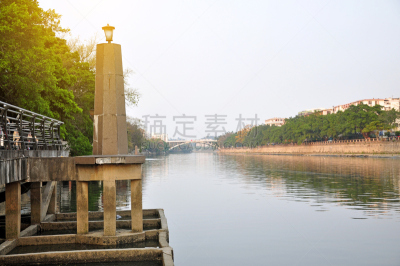江门,广东省,早晨,河流,自然美,日夜转换系列,灯塔,货船,水,天空